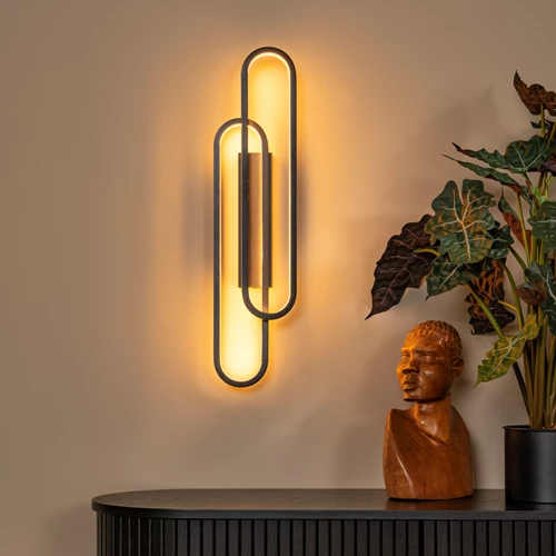 Lucide THELMA - Lámpara de pared - LED Regul. - 1x35W 2700K - Negro - ambiente 1